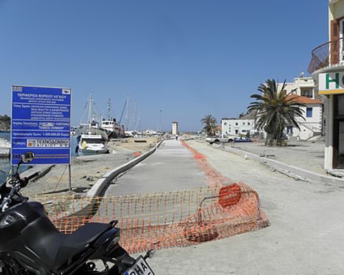 Έργα ανάπλασης στο Λιμάνι της Μύρινας